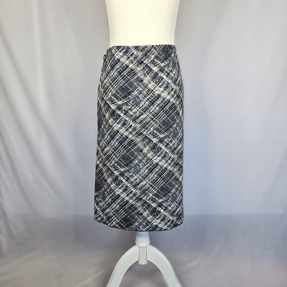 LUNA CHIX Black Patterned Women's Skirt with Sash, Size S - Picture 9 of 11